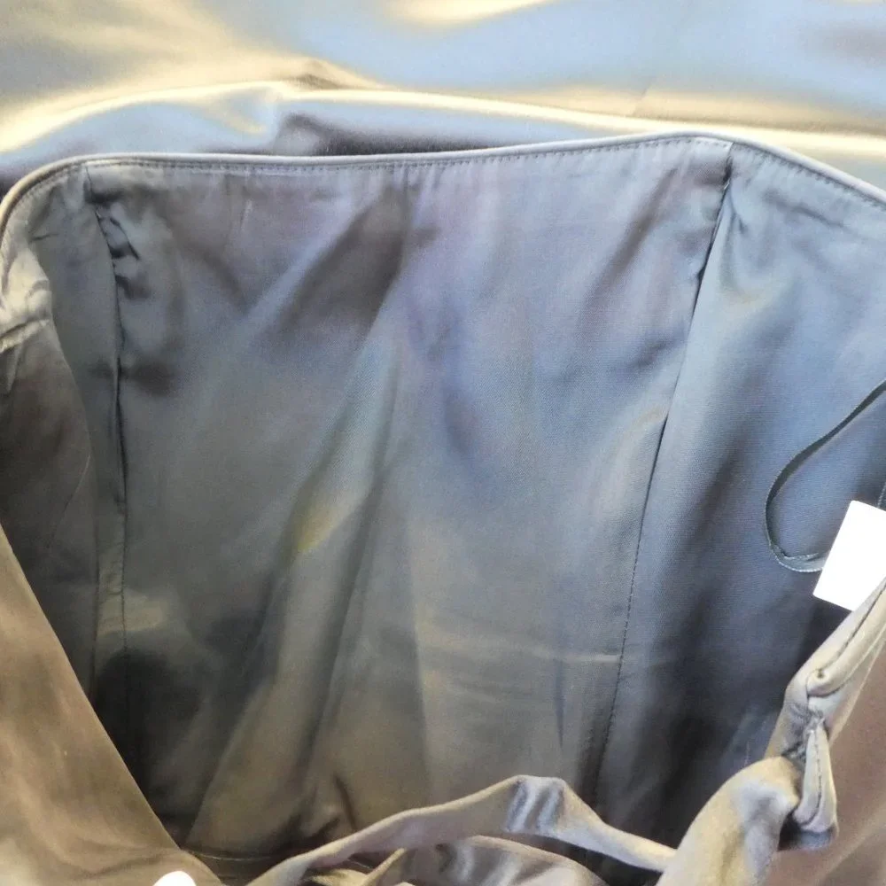 Scott McClintock Black Satin Vintage Gown Maxi Corset Boning Starry Rhinestones - Picture 11 of 11